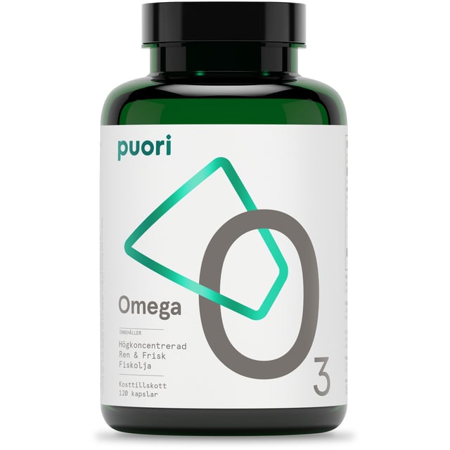 Puori O3 Omega-3 80% 2000 mg 120 kapslar | Vitaminer & kosttillskott - Omega-3 & fettsyror | Apoteka
