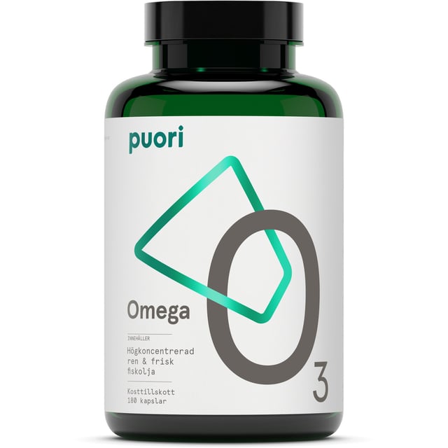 Puori O3 Omega-3 80% 2000 mg 180 kapslar | Vitaminer & kosttillskott - Omega-3 & fettsyror | Apoteka