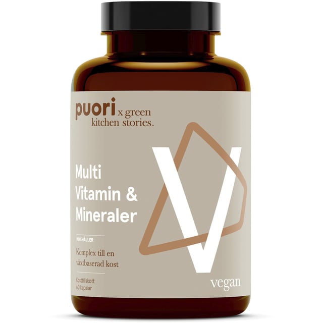 Puori V Multi Vitamin & Mineraler 60 kapslar | Vitaminer & kosttillskott - Vitaminer & mineraler - Multivitamin - Multivitaminkomplex,Vitaminer & kosttillskott - Kosttillskott för veganer & vegetarianer | Apoteka