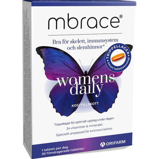 Mbrace Womens Daily 30 tabletter