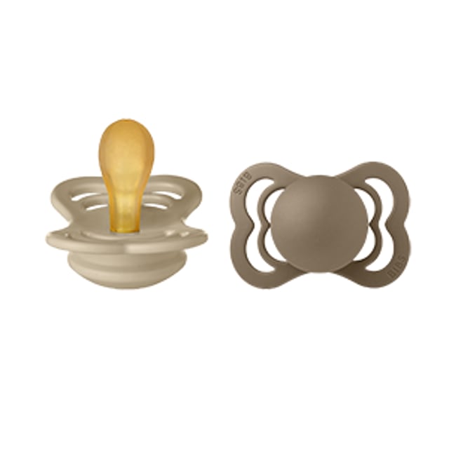 BIBS Supreme Latex 0+ månader Size 1 Vanilla/Dark Oak 2 st | Baby, barn & förälder - Nappar & napphållare - Nappar för nyfödda,Baby, barn & förälder - Nappar & napphållare - Nappar | Apoteka