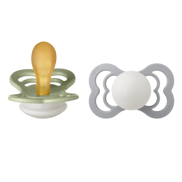 BIBS Supreme Latex 6+ månader Size 2 Sage Glow/Cloud Glow 2 st | Baby, barn & förälder - Nappar & napphållare - Nattnappar,Baby, barn & förälder - Nappar & napphållare - Nappar | Apoteka
