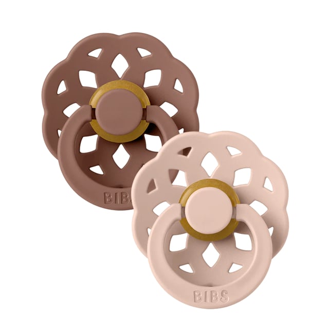 BIBS Boheme Latex 6+ månader Size 2 Woodchuck/Blush 2 st | Baby, barn & förälder - Nappar & napphållare - Nappar | Apoteka