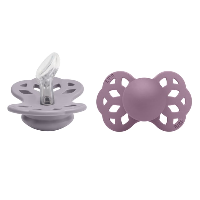 BIBS Pacifier Infinity Anatomical Silicone 0+ månader Size 1 Fossil Grey/Mauve 2 st | Baby, barn & förälder - Mata - Nappflaskor för nyfödda,Baby, barn & förälder - Nappar & napphållare - Nappar | Apoteka