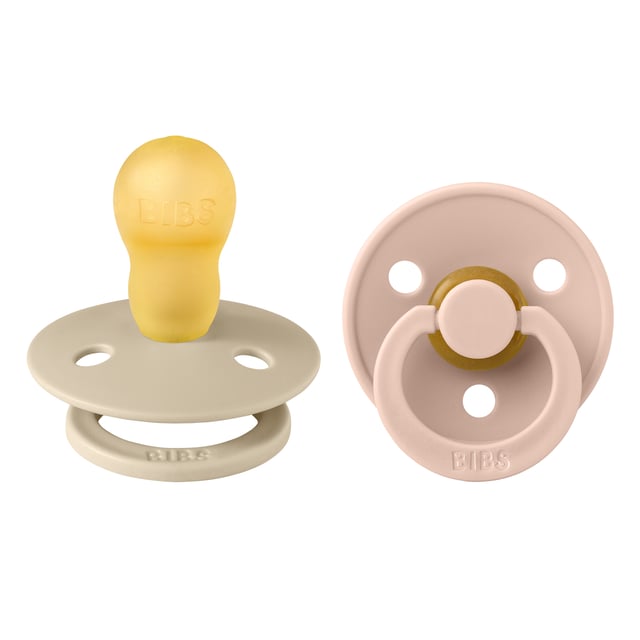 BIBS Pacifier Colour Latex 18+ månader Size 3 Vanilla/Blush 2 st | Baby, barn & förälder - Nappar & napphållare - Nappar | Apoteka