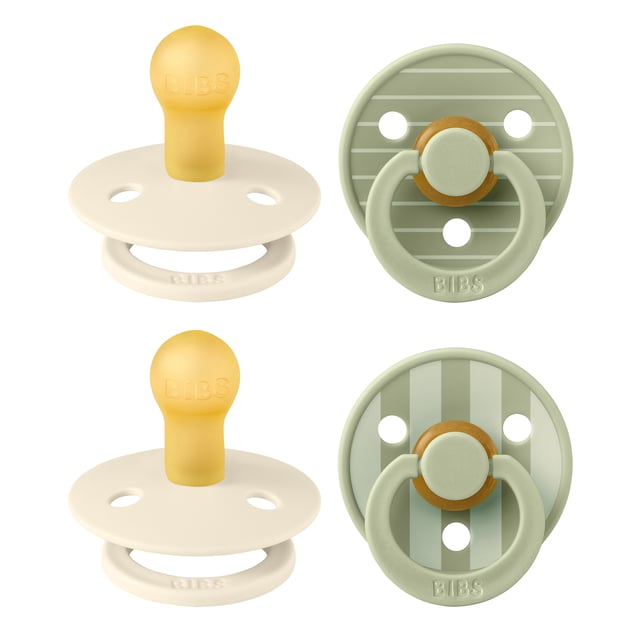 BIBS Pacifier Studio Colour Latex 0+ Månader Size 1 Pin Ivory Vanilla Mix/Pin Sage Mix 4 st | Baby, barn & förälder - Nappar & napphållare - Nappar för nyfödda,Baby, barn & förälder - Nappar & napphållare - Nappar | Apoteka