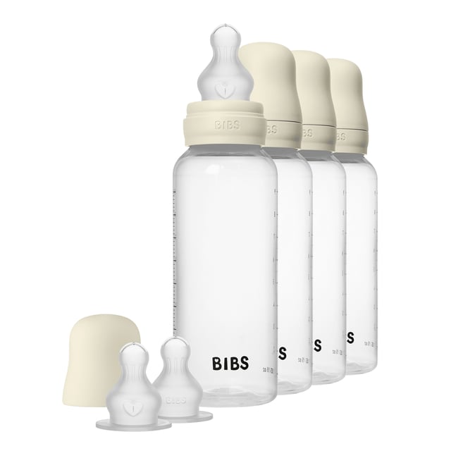 BIBS Baby Bottle Round Silicone Ivory 270 ml 4 st | Baby, barn & förälder - Mata - Nappflaskor för nyfödda,Baby, barn & förälder - Mata - Nappflaskor & vällingflaskor | Apoteka