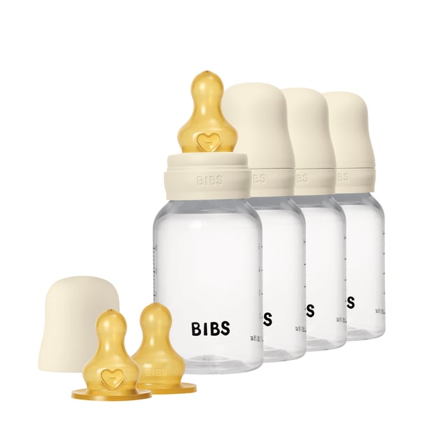 BIBS Baby Bottle Round Latex Ivory 150 ml 4 st | Baby, barn & förälder - Mata - Nappflaskor för nyfödda,Baby, barn & förälder - Mata - Nappflaskor & vällingflaskor | Apoteka