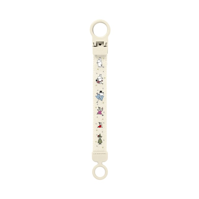 BIBS x Moomins Pacifier Clip Loop Ivory | Baby, barn & förälder - Nappar & napphållare - Napphållare & nappfodral,Baby, barn & förälder - Nappar & napphållare - Nappar för nyfödda,Baby, barn & förälder - Nappar & napphållare - Nappar | Apoteka