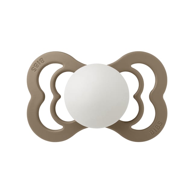 BIBS Pacifier Supreme Silicone 6+ månader Size 2 Dark Oak GLOW | Baby, barn & förälder - Nappar & napphållare - Nappar | Apoteka