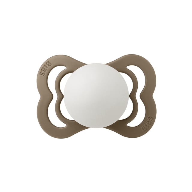 BIBS Pacifier Supreme Silicone 0+ månader Size 1 Dark Oak GLOW | Baby, barn & förälder - Nappar & napphållare - Nappar | Apoteka