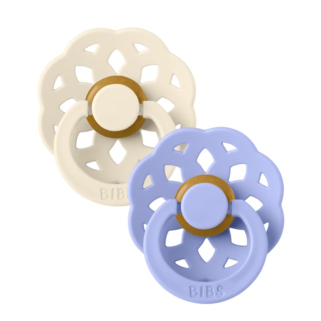 BIBS Pacifier Boheme Latex 6+ månader Size 2 Ivory/Hush 2 st | Baby, barn & förälder - Nappar & napphållare - Nappar | Apoteka
