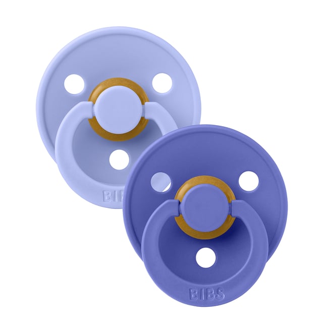 BIBS Pacifier Colour Latex 0+ månader Size 1 Hush/Grape 2 st | Baby, barn & förälder - Nappar & napphållare - Nappar | Apoteka