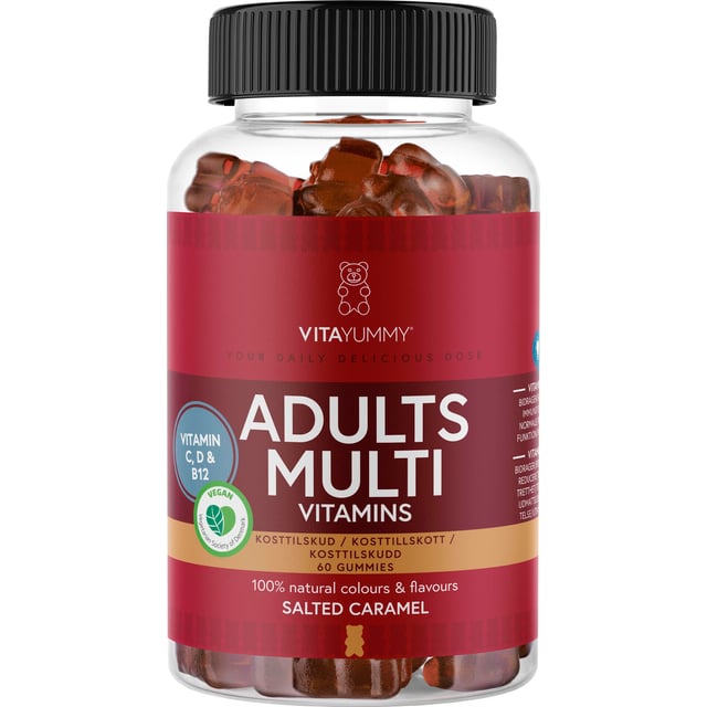 VitaYummy Adults Multi Vitamins Salted Caramel 60 st | Vitaminer & kosttillskott - Vitaminer & mineraler - Multivitamin | Apoteka
