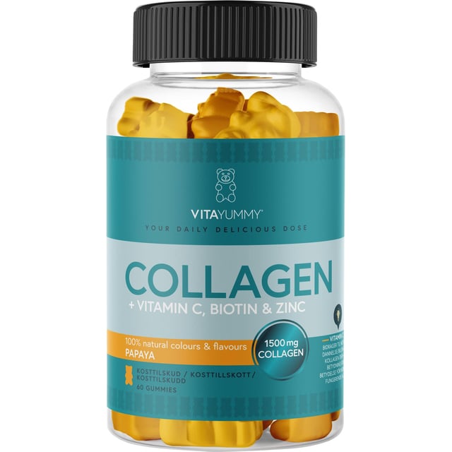 VitaYummy Collagen Papaya 60 st | Vitaminer & kosttillskott - Kollagen | Apoteka