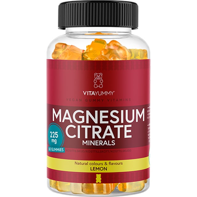 VitaYummy Magnesium Citrate Lemon 60 st | Vitaminer & kosttillskott - Vitaminer & mineraler - Magnesium | Apoteka