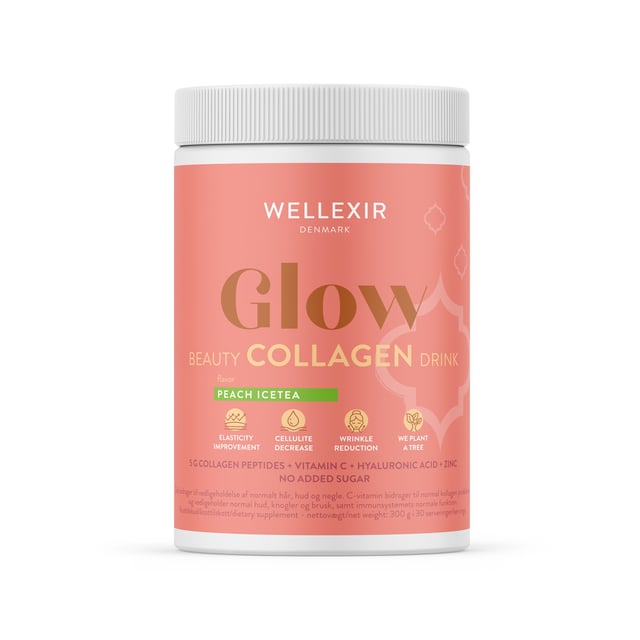 Wellexir Glow Beauty Drink Peach Ice Tea 360 g