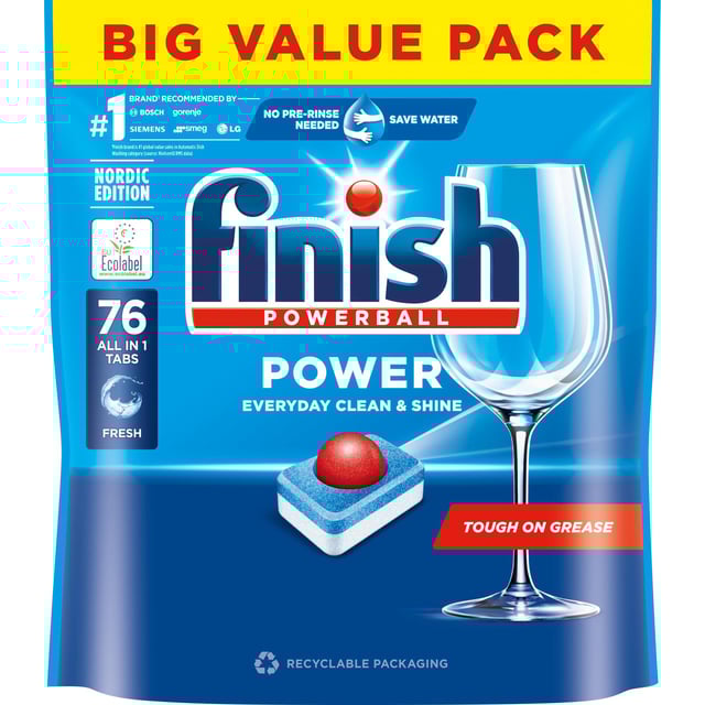 Finish Power All in 1 76 st | Hushåll - Diskmedel,Hushåll - Hushållstillbehör | Apoteka