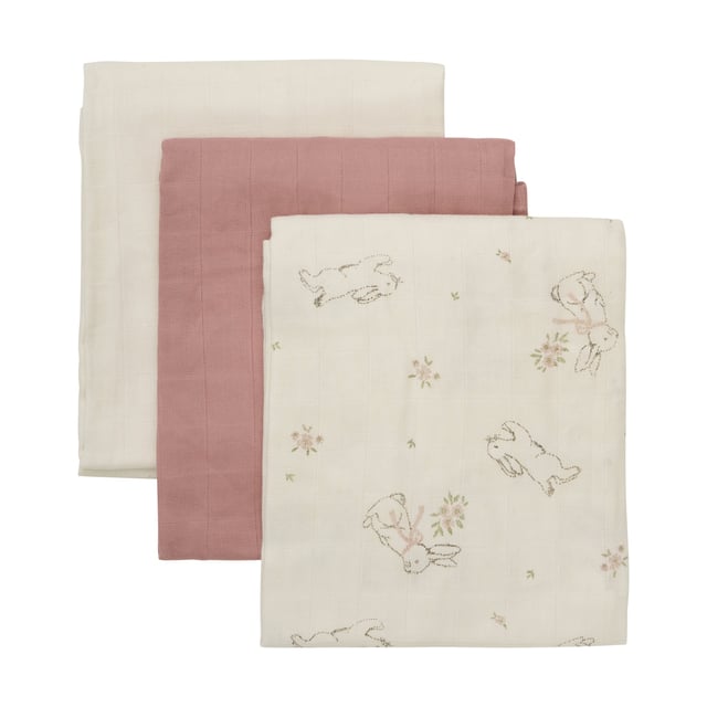 Pippi Muslinfilt Rose Tan Mix 3 st | Baby, barn & förälder - Babyfiltar | Apoteka
