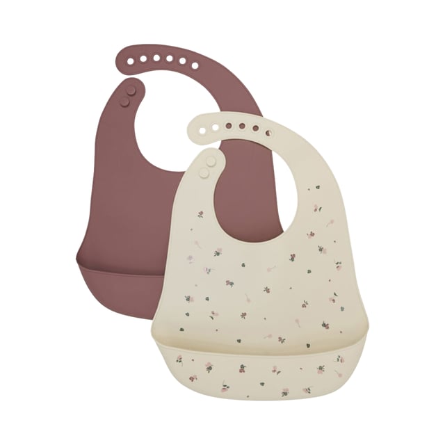 CeLaVi Haklapp Rose Brown 2 st | Baby, barn & förälder - Mata - Haklappar | Apoteka