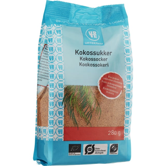 Urtekram Kokossocker 280g | Mat & dryck - Skafferi - Sötning - Sötningsmedel | Apoteka