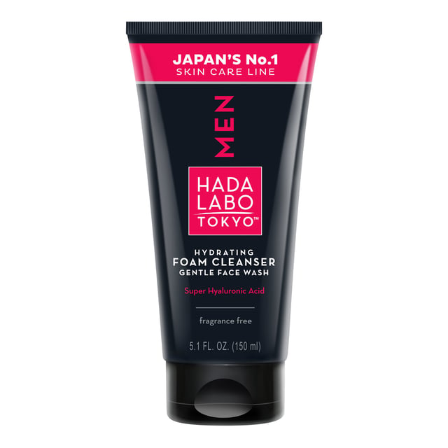 HADA LABO TOKYO MEN Hydrating Foam Cleanser Gentle Face Wash 150 ml
