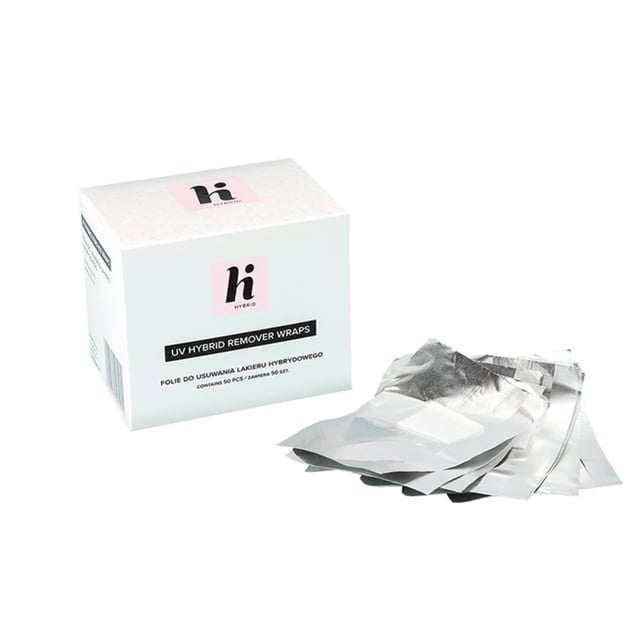 hi hybrid UV Gel Polish Remover Wraps 50 st | Smink - Naglar - Nagellacksborttagning | Apoteka