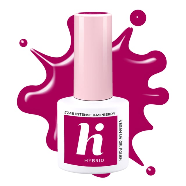 hi hybrid #248 UV Gel Polish Intense Raspberry 5 ml