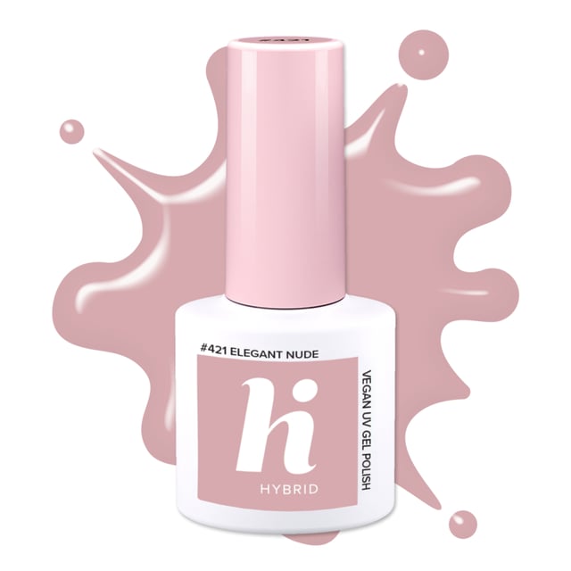 hi hybrid #421 UV Gel Polish Elegant Nude 5 ml | Smink - Naglar - Nagellack - Färgat nagellack | Apoteka
