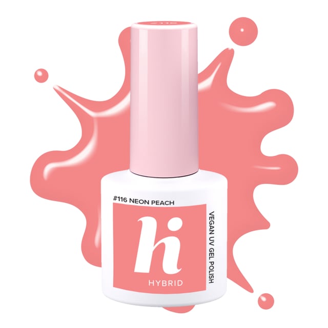 hi hybrid #116 UV Gel Polish Neon Peach 5 ml | Smink - Naglar - Nagellack - Färgat nagellack | Apoteka
