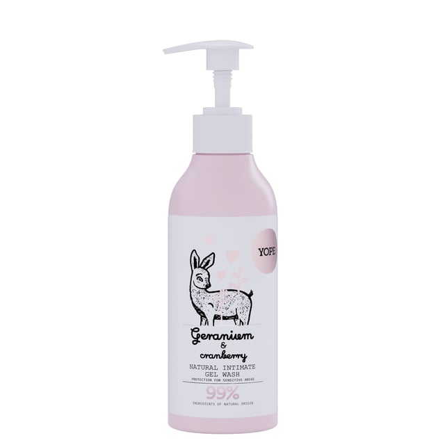 YOPE Natural Intimate Wash Geranium & Cranberry 300 ml