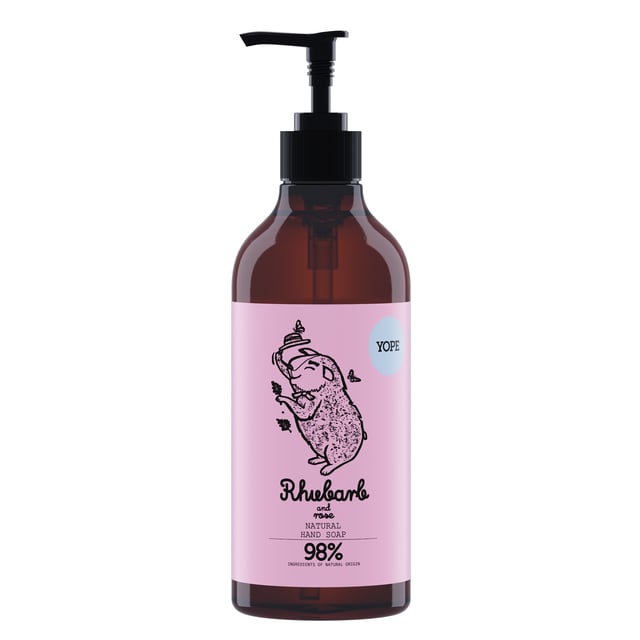 YOPE Hand Soap Rhubarb & Rose 500 ml | Hudvård - Händer & fötter - Handvård - Handtvål | Apoteka