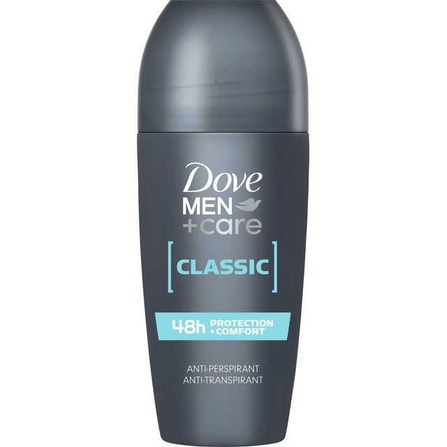 Dove Men+Care 48h Antiperspirant Deo roll-on Classic 50ml | Hudvård - Hudvård för män - Kroppsvård för män - Deodorant | Apoteka