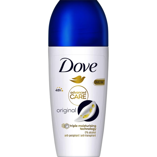 Dove 72h Advanced Care Original Antiperspirant Deo Roll-On 50 ml | Hudvård - Kroppsvård - Deodorant - Antiperspirant | Apoteka