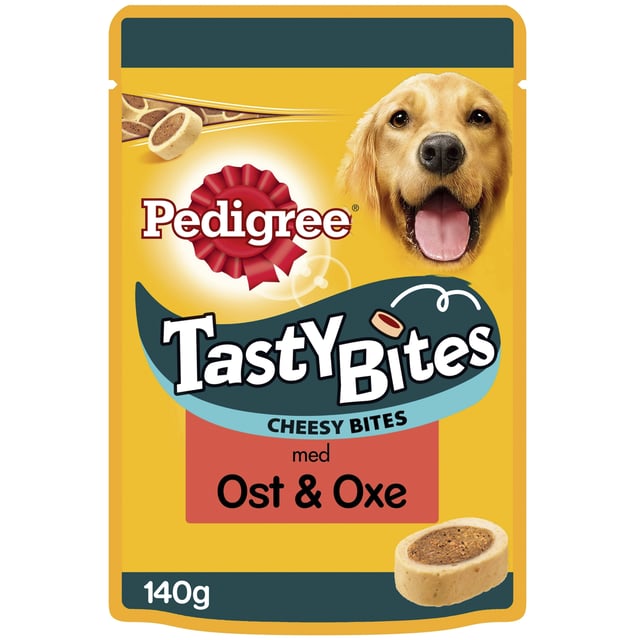 Pedigree Tasty Bites Ost & Oxe 140 g