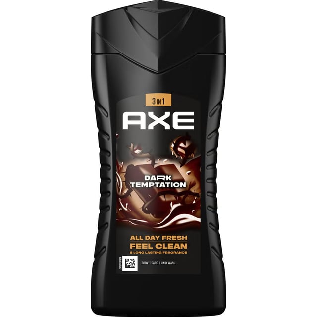 AXE Dark Temptation 3-in1 Duschgel 250 ml | Hudvård - Hudvård för män - Kroppsvård för män - Duschtvål & bodylotion,Hudvård - Kroppsvård - Bad & dusch - Duschkräm & duschtvål | Apoteka