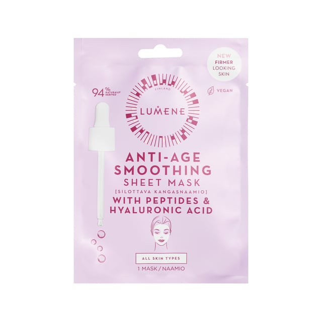 Lumene Anti-Age Smoothing Sheet Mask 1 st | Hudvård - Ansiktsvård - Ansiktsmask - Sheet mask | Apoteka