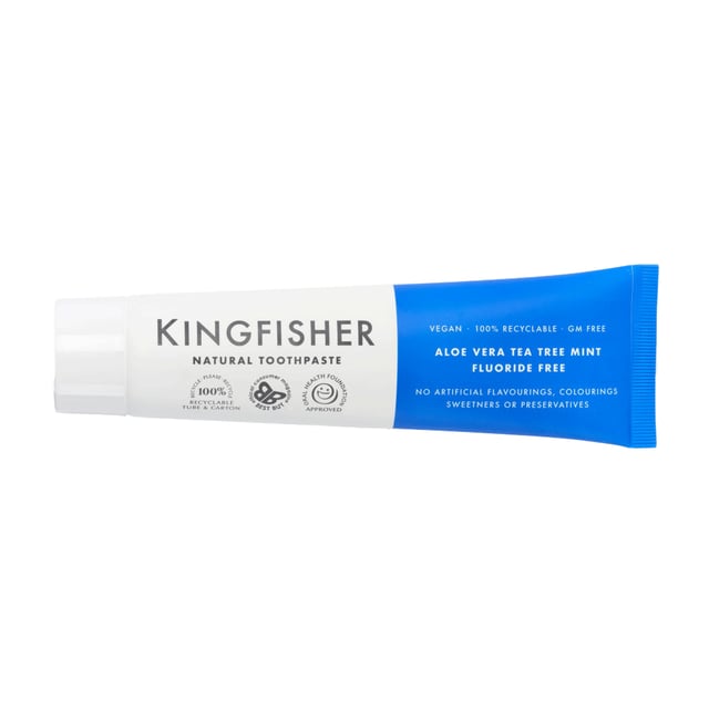 Kingfisher AloeVera TeaTree Mint Tandkräm Utan Fluor 100 ml