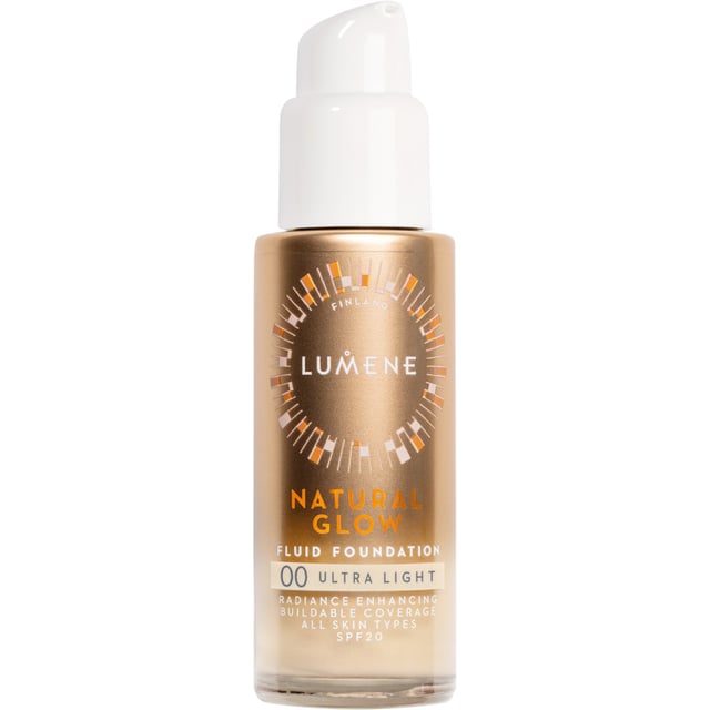 Lumene Natural Glow Fluid Foundation SPF20 00 Ultra Light 30 ml | Smink - Bas - Foundation | Apoteka