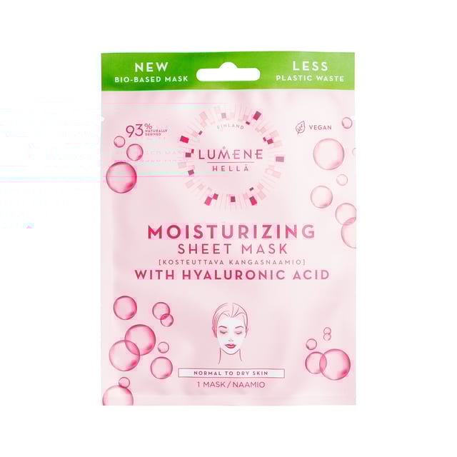 Lumene HELLÄ Moisturizing Sheet Mask 1 st | Hudvård - Ansiktsvård - Ansiktsmask - Sheet mask | Apoteka
