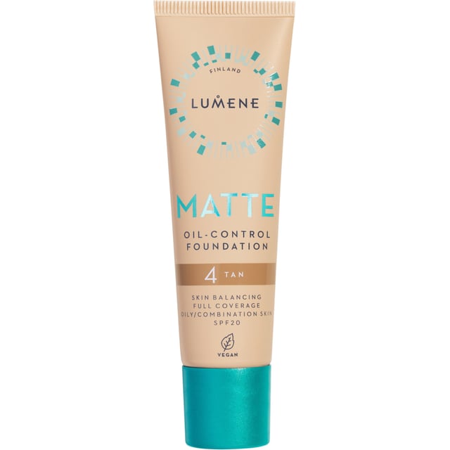 Lumene Matte Oil-Control Foundation SPF20 4 Tan 30 ml | Smink - Bas - Foundation | Apoteka