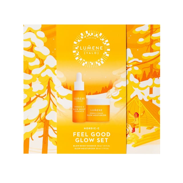 Lumene NORDIC-C Feel Good Glow Set 2025 | Hudvård - Ansiktsvård - Serum - Återfuktande serum,Hudvård - Ansiktsvård - Ansiktskräm - Dagkräm | Apoteka