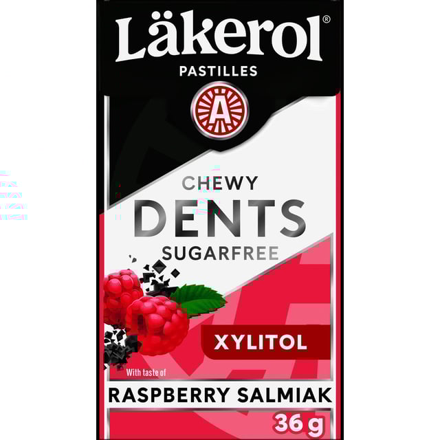 Läkerol DENTS Rasberry & Salmiak 36g | Mat & dryck - Snacks & godis - Godis,Mat & dryck - Snacks & godis - Halstabletter | Apoteka