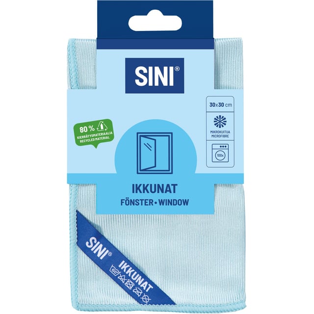 SINI Mikrofiberduk Fönster 30x30 cm | Hushåll - Hushållstillbehör | Apoteka