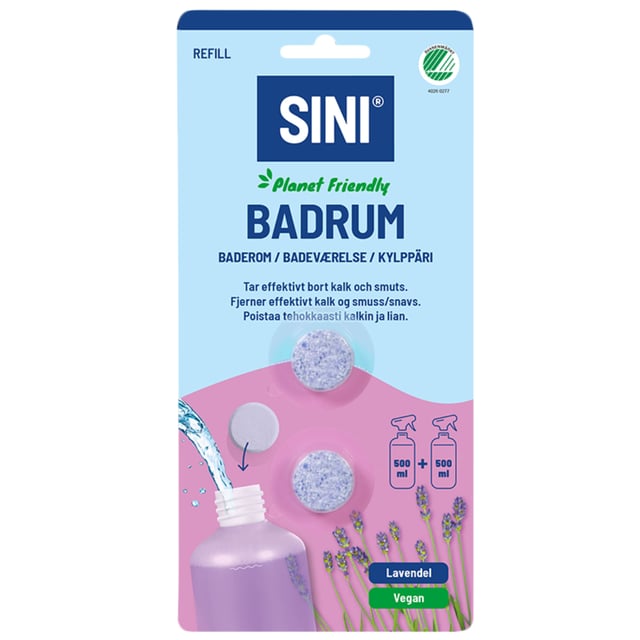 Sini Rengöringstablett Badrum Refill 2 st | Hushåll - Rengöringsmedel | Apoteka