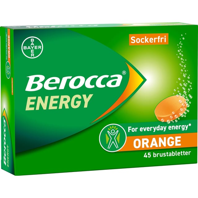 Berocca Energy Orange 45 brustabletter | Vitaminer & kosttillskott - Energi & fokus | Apoteka