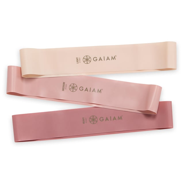 Gaiam Mini Loop Bands Berry 3-Pack
