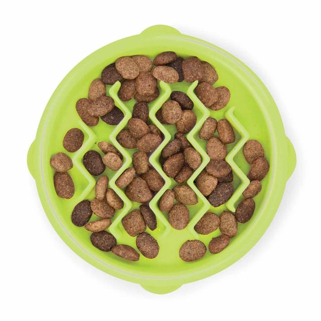 Nina Ottosson Petstages Kitty Slow Feeder Green 14 cm