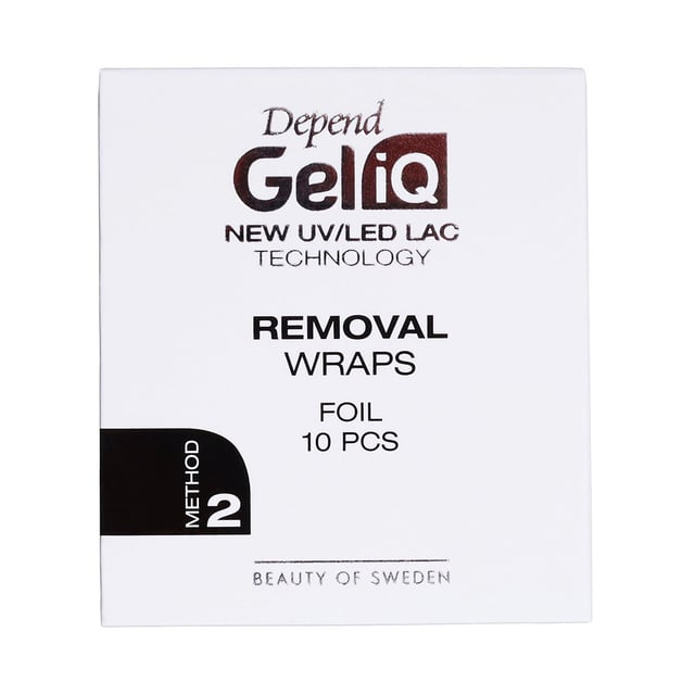 Depend Gel iQ Rem Wraps Foil 10pcs