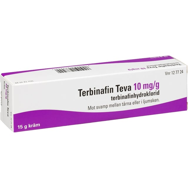 Teva Terbinafin Teva 10 mg/g Kräm 15 g